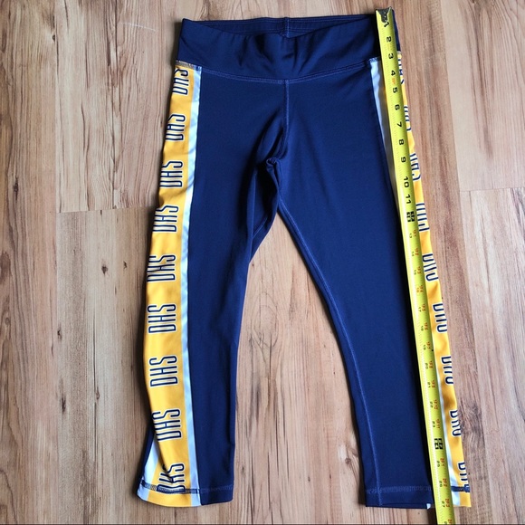 VARSITY SPIRIT Leggings Active Workout Yoga Blue Small Women’s - Picture 5 of 13